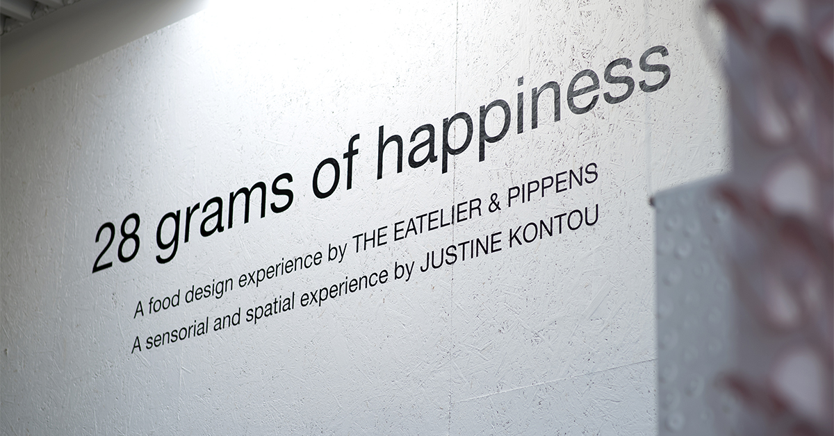 The food design research project 28 Grams of Happiness explores how to cultivate mental and emotional well-being through food.
